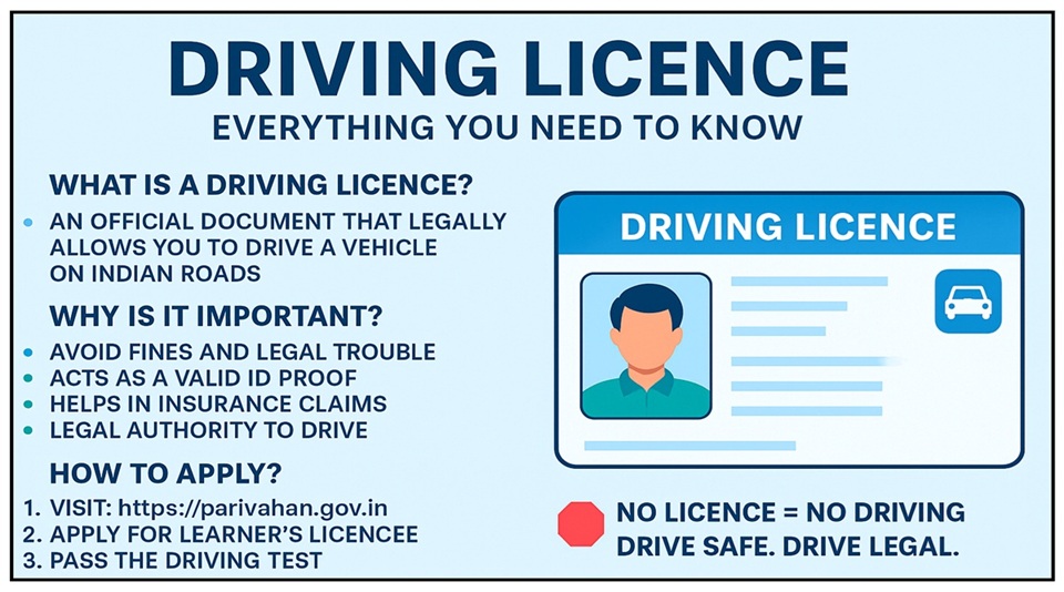 Driving Licence In India 2025 - Step-by-Step Online Process