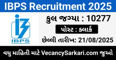 IBPS Clerk Online Form 2025: Notification For 10277 Vacancy, Apply Online